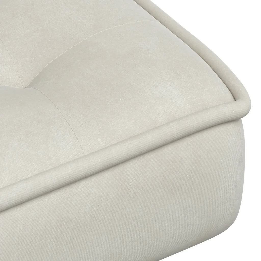 Poltrona Relax | Sedia Relax 64x74x84 cm Crema in Velluto