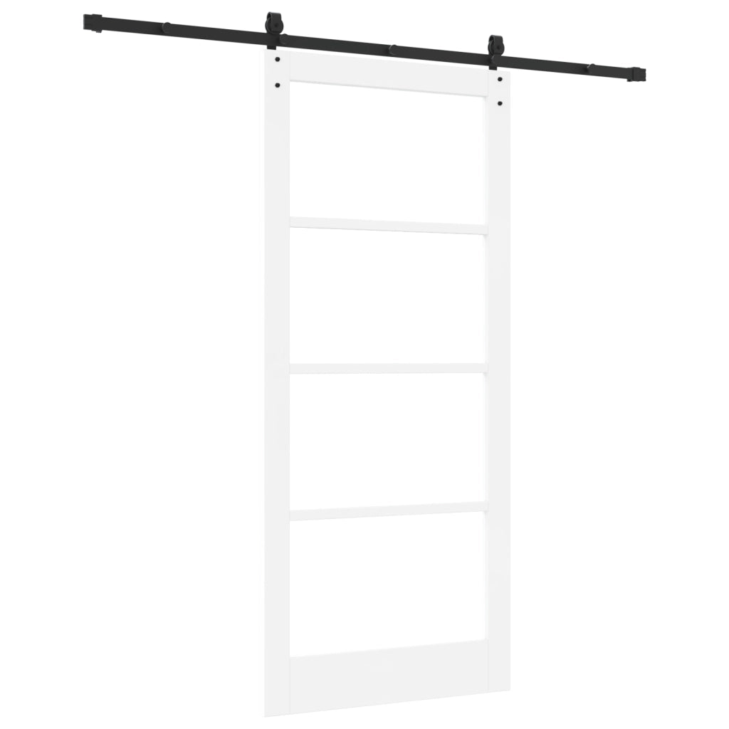 Porta Scorrevole con Set di Ferramenta "ORKDAL" Bianca 93x211 cm