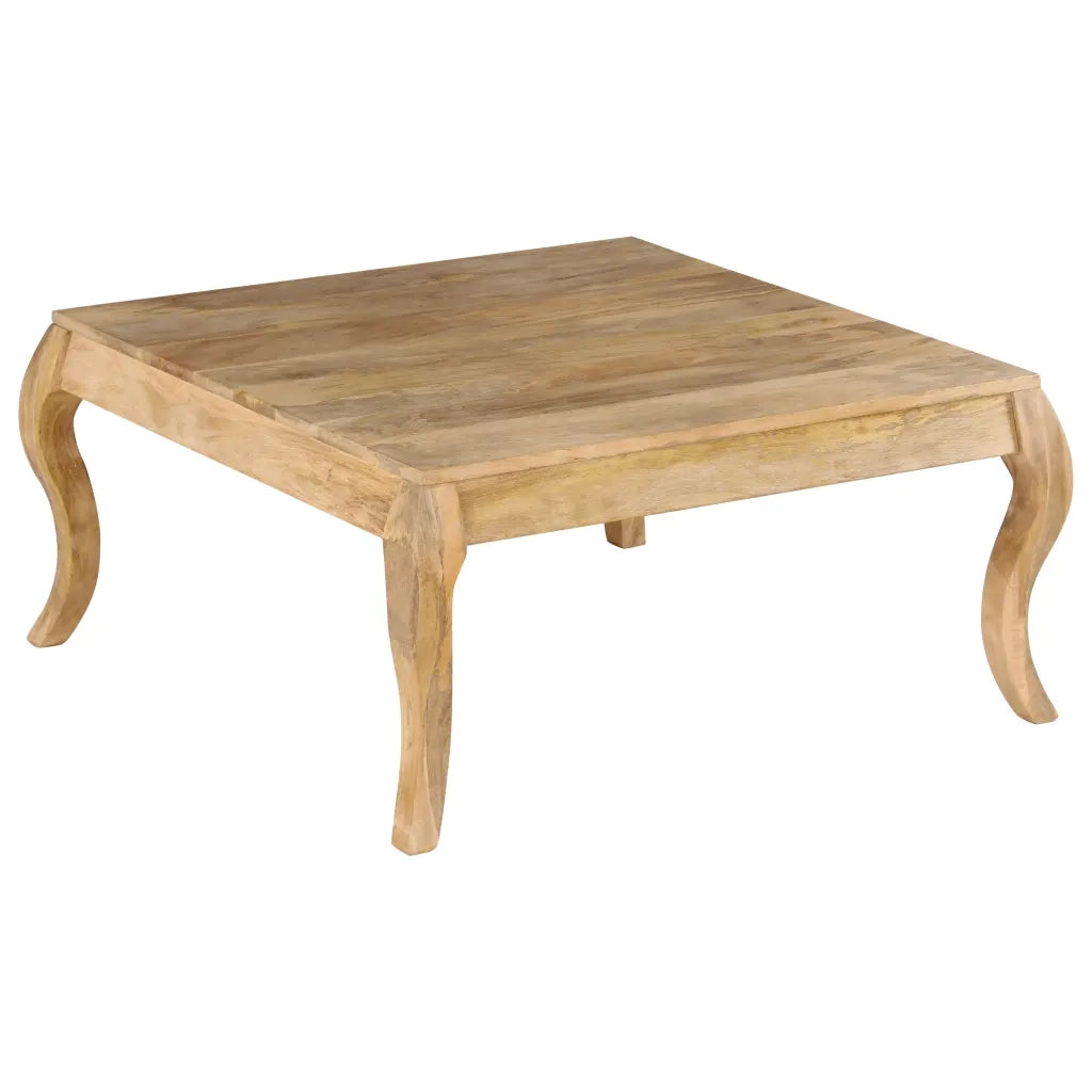 Tavolino da Salotto in Legno Massello di Mango 80x80x40cm 247111