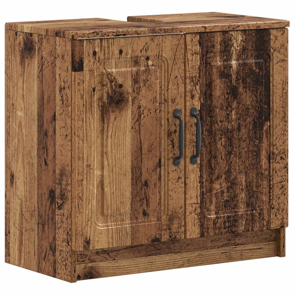 Armadio per Lavabo da Bagno UTRECHT Legno antico 897673