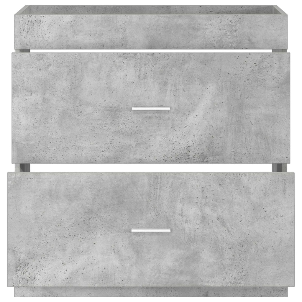 Mobiletto da Bagno Sotto Lavabo Grigio Cemento 890715