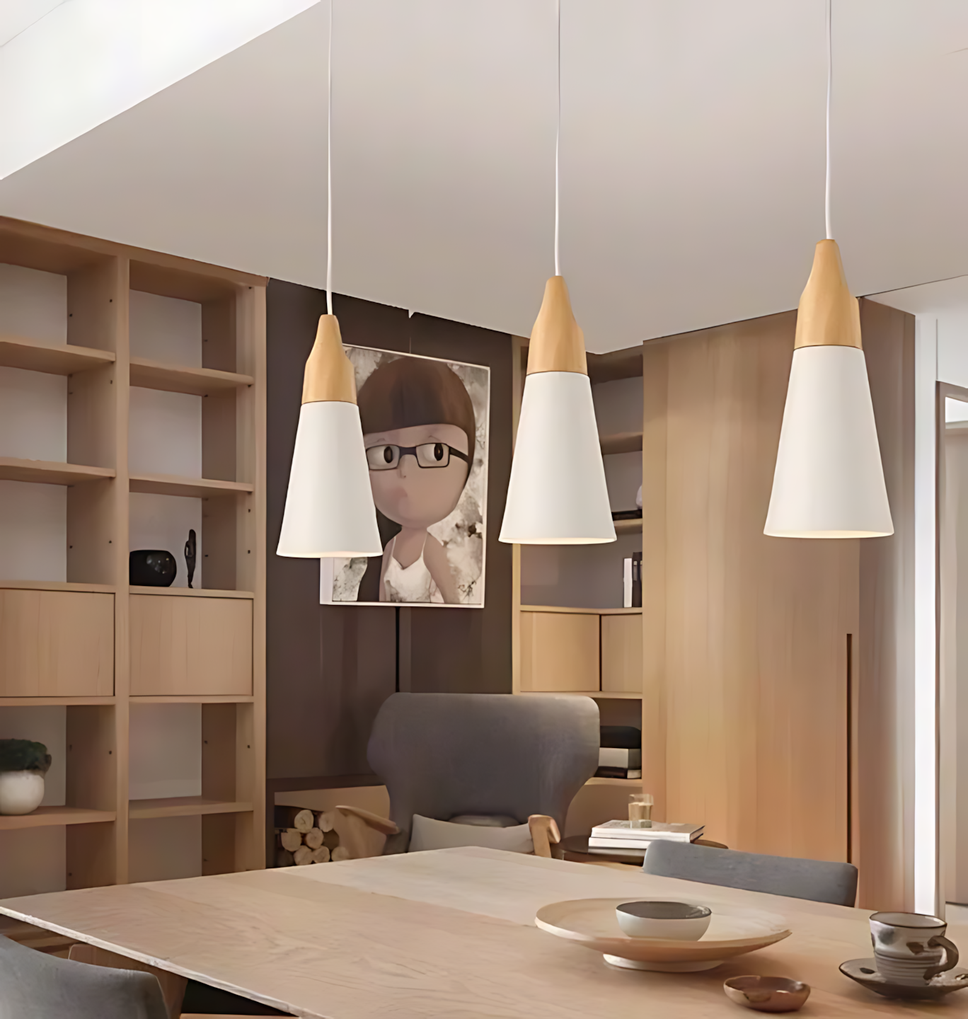 Lampada Da Soffitto Scandi B Bianca