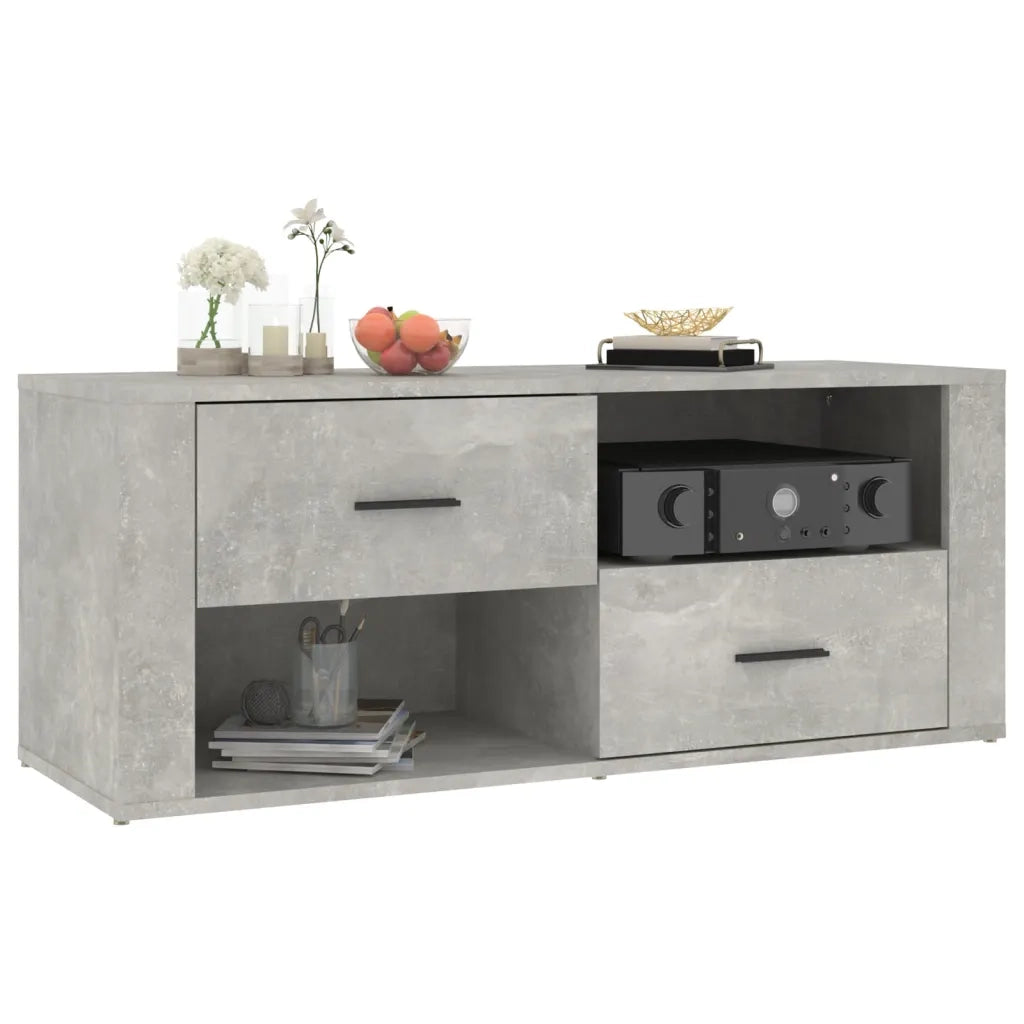 Mobile per TV Grigio Cemento 100x35x40 cm Legno Multistrato cod mxl 23495