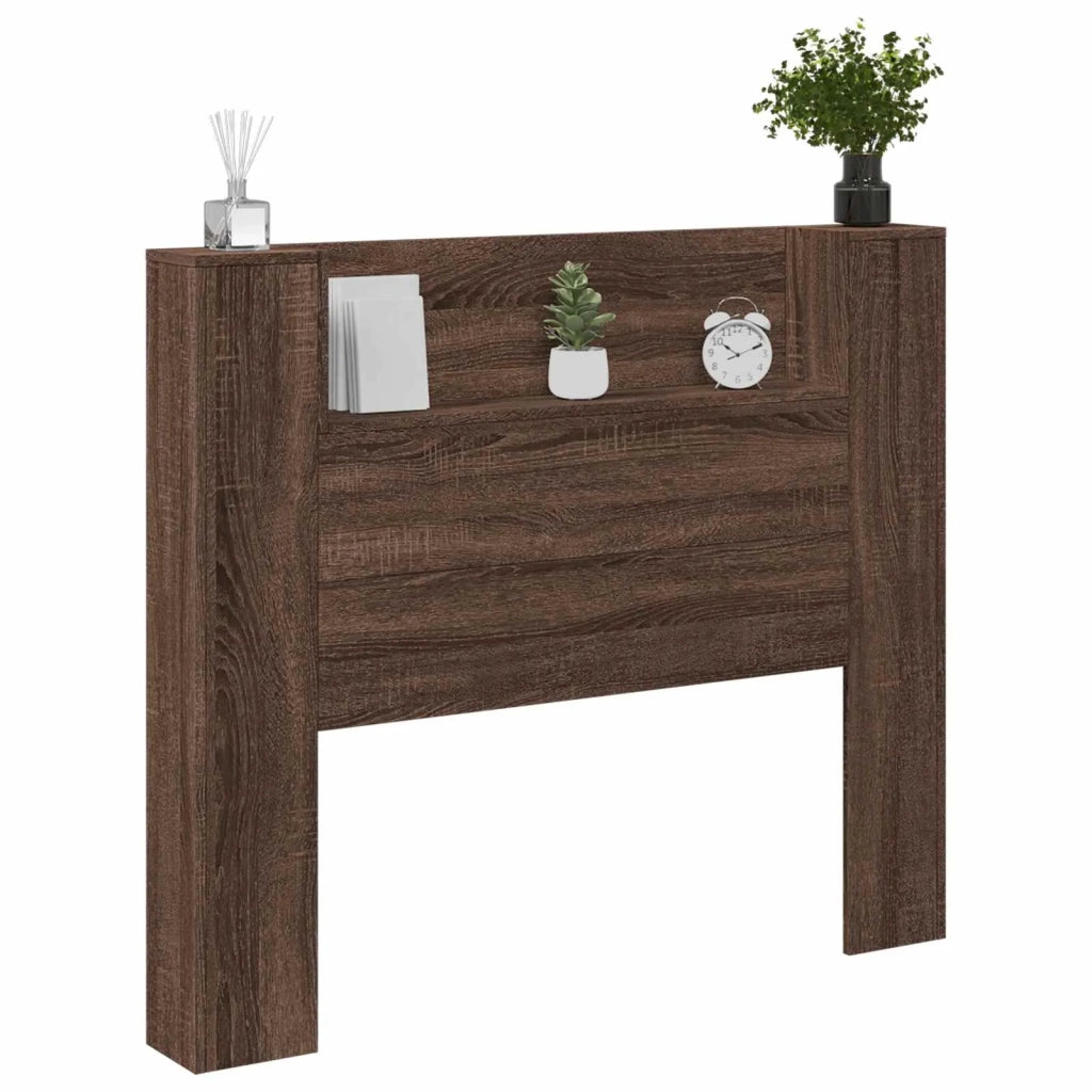 Testiera Letto Rovere Marrone Legno ingegnerizzato