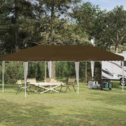 Tenda per feste a pop-up 575 x 290 x 245 cm Tortora