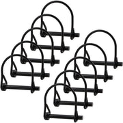 Stift a vite per filo 52 mm - 10 pezzi - Acciaio di carbonio - Stift a vite/stampa a vite - Blocco di sicurezza - Connessione di sicurezza anti- usura - Anticorrosivo - Adatto per giardino/gazon - Penna a vite