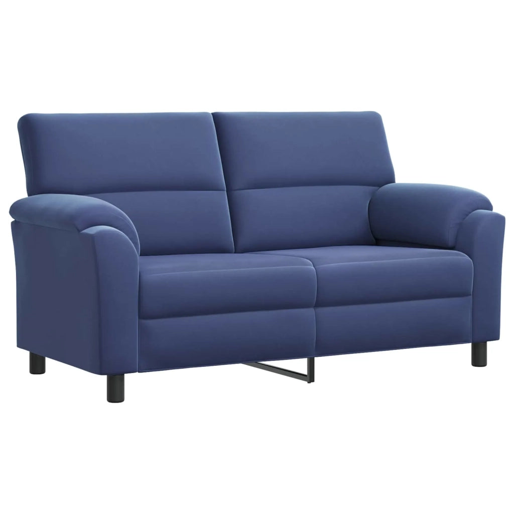 Set di divani 2 pcs Blu Polizia Velluto 3430516