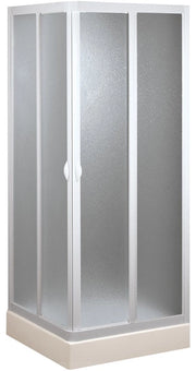 Box Doccia Bianco Pvc Ang. 75X90X185 Riducibile X Piatto Doccia 72X90 - Forte