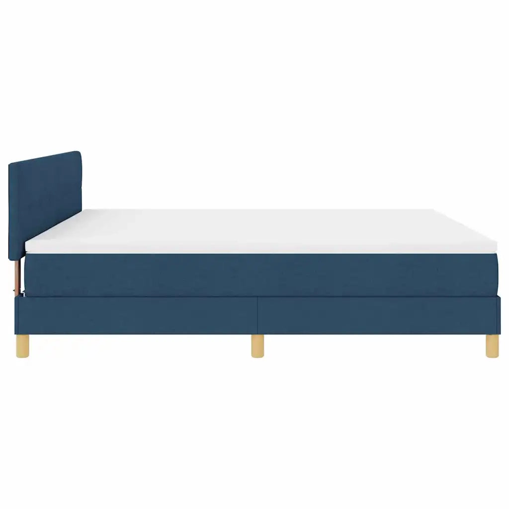 Letto a Sorgente LED con cuscino Blu 180 x 200 cm Tessuto 3342463