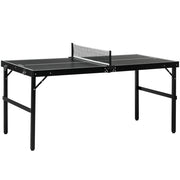 Tavolo Ping Pong Pieghevole ¨C Xylo ¨C Alluminio e Legno, 152x76x72 cm, Nero