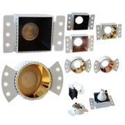 Trade Shop - Porta Faretto Da Incasso Lampadine Led Gu10 7watt Per Controsoffitto Cartongesso -