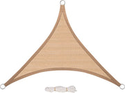 Tela di protezione per pergola a forma di triangolo - Tela di schermo solare - Tela di protezione solare - Canapa HDPE UV protettiva - Mocha - 2,5x2,5x3,5m