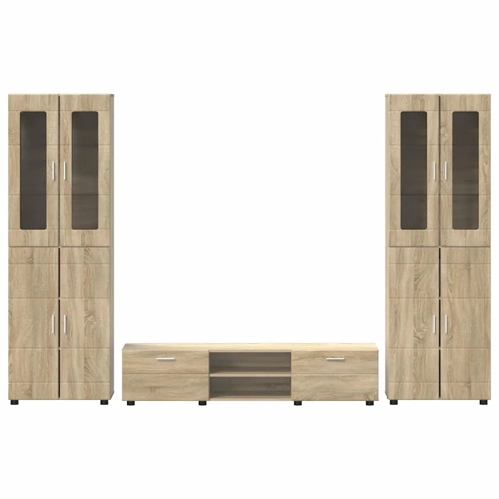 Set mobile TV FLORIN 3 pcs Rovere Sonoma Legno multistrato