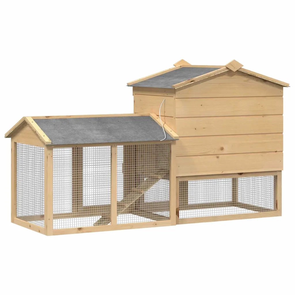 vidaXL Pollaio Marrone 150 x 60 x 89 cm