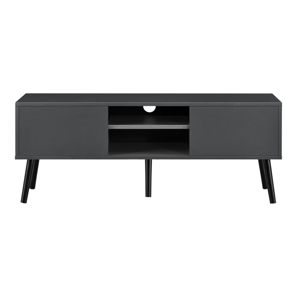 Mobile porta TV di design supporto TV da 120 cm grigio scuro/nero 03_0005864