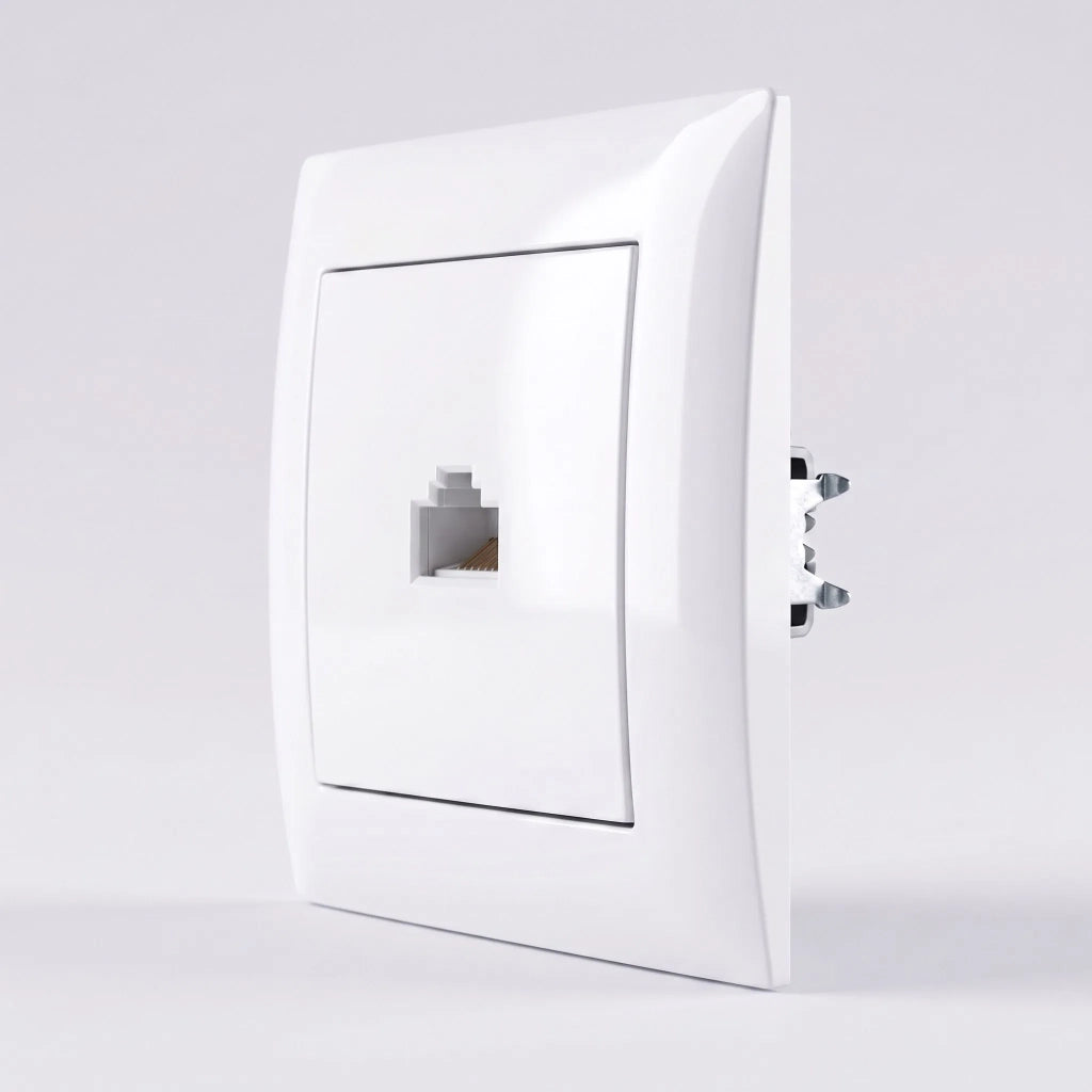 Presa Rj45 Con Cornice Oste Jnh010-s White