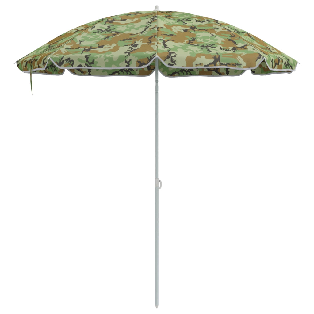 Parasol da Spiaggia  con Polo in Alluminio Camouflage 300 cm