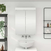 Mobiletto per specchio da bagno con porta TULUM Bianco Lucido 880365