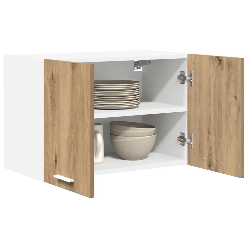 Armadio pensile Rovere Artigiano e Bianco 60 x 31 x 40 cm 884176