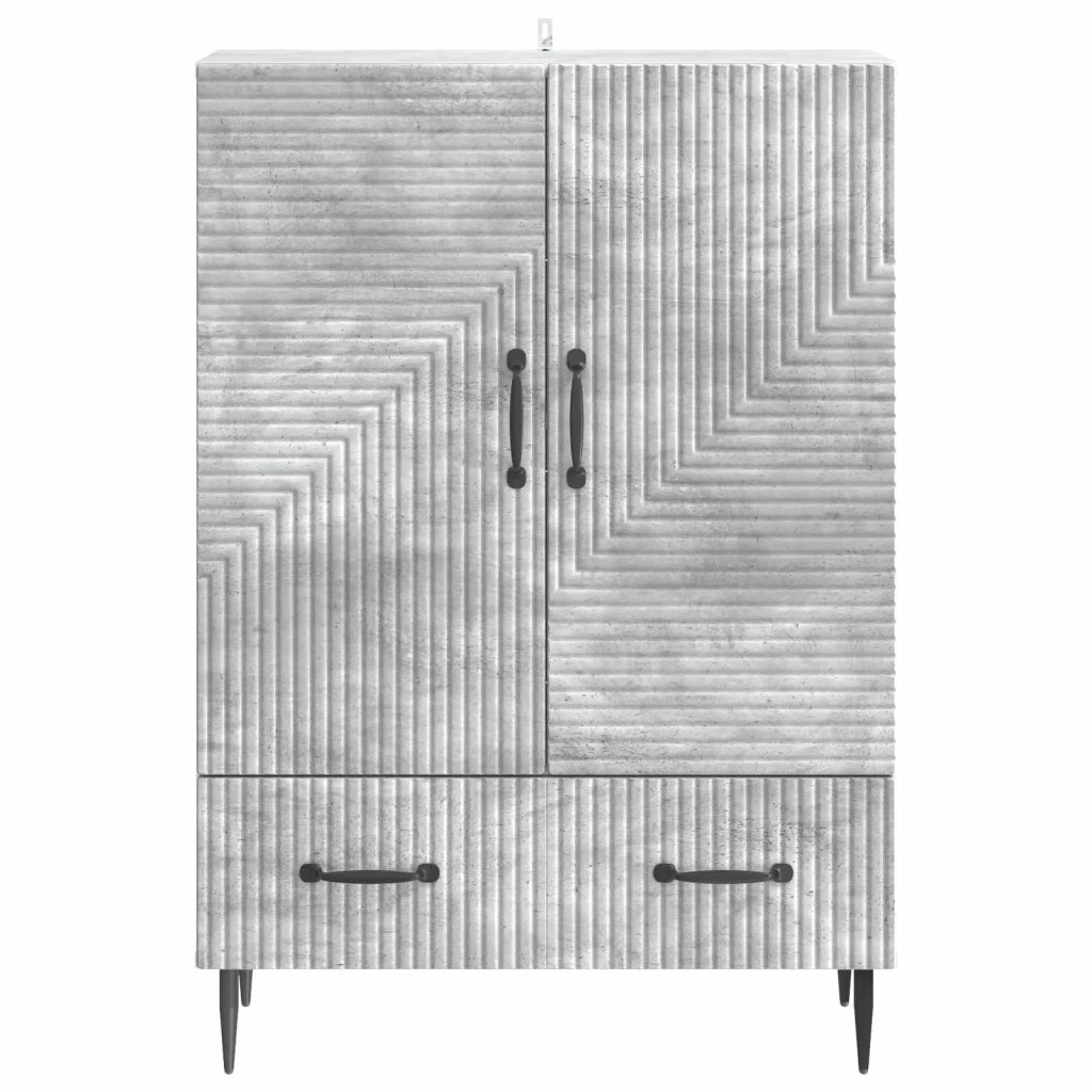 Credenza Grigio Cemento 66 x 34,5 x 95 cm Legno ingegnerizzato