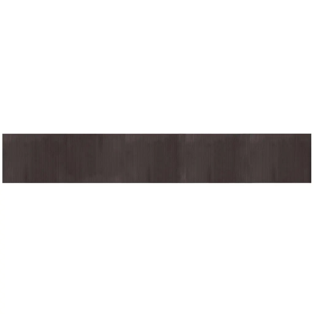 Tappeto Rettangolare Marrone Scuro 80x500 cm in BambÃ¹
