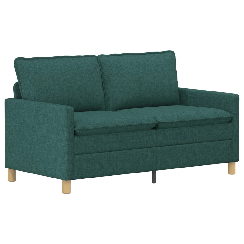 Set di divani 2 pz Verde Scuro Tessuto 3417063
