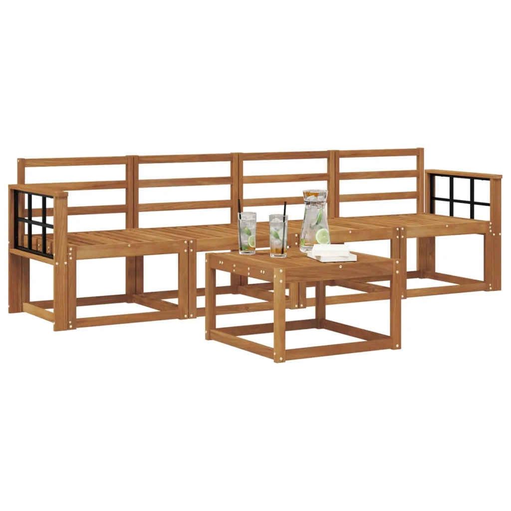 Set di divani da esterno 5 pcs Naturale
