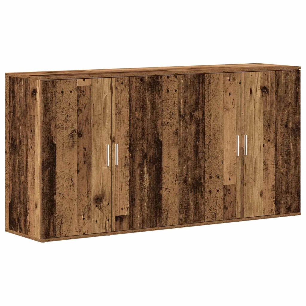Credenza 2 pz | Madia | Buffet da pranzo | Armadio da pranzo Legno vecchio 79 x 38 x 80 cm Legno multistrato