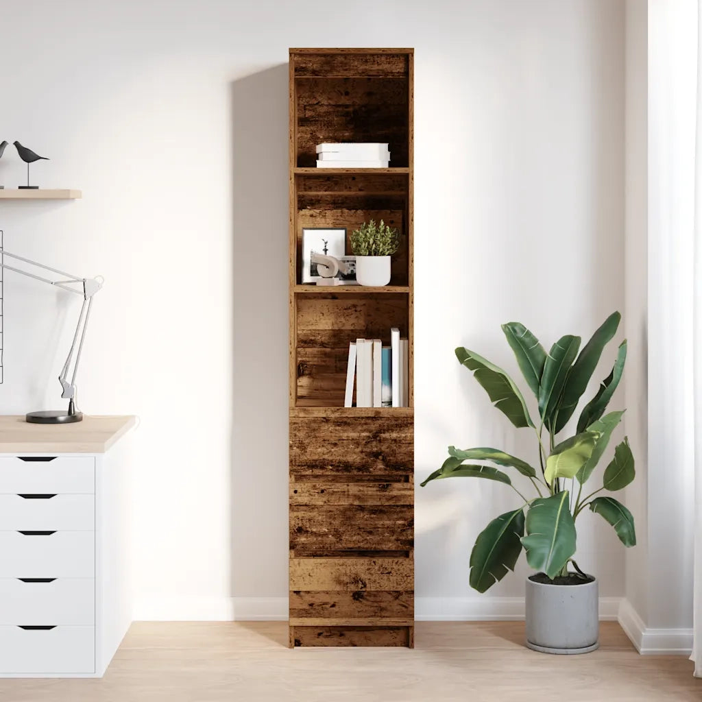 Credenza Legno Antico 37,5x35x180 cm in Truciolato 861668