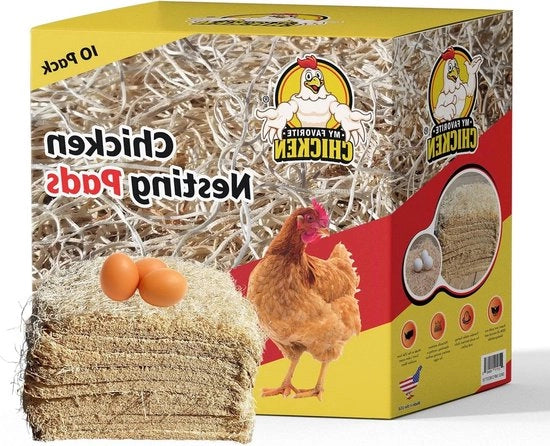 Accessori per pollaio - imbottiture quadrati di fibre naturali - accessori per pollaio per la deposizione delle uova