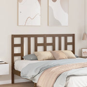 Testiera per Letto Ambra 146x4x100 cm in Legno Massello di Pino 817843