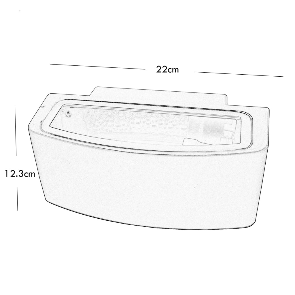 Applique LED lampada parete LED E27 doppia emissione luce ingresso giardino COLORE BIANCO