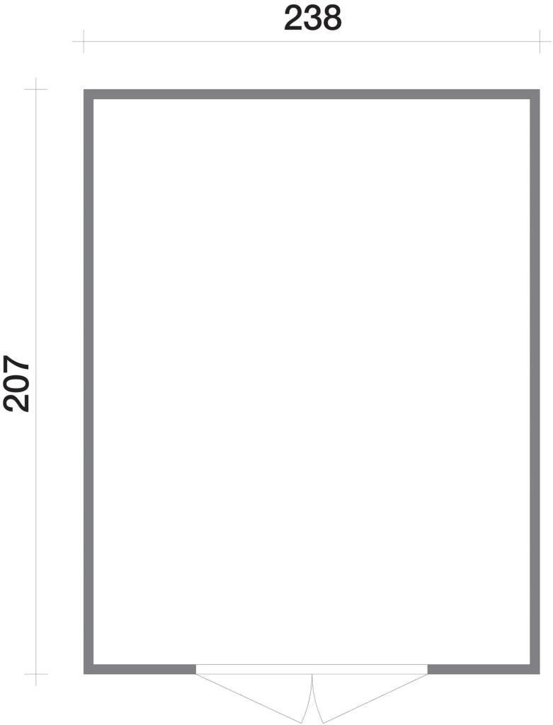 Casette Box da Giardino in Legno Porta Utensili 238x207x214 cm con 2 Porte e Finestre Ecla Salmone