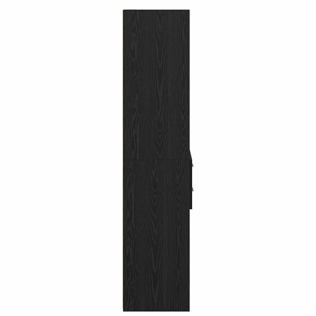 Credenza-Buffet-Armadio da cucina Rovere Nero 40 x 42,5 x 185 cm Legno multistrato