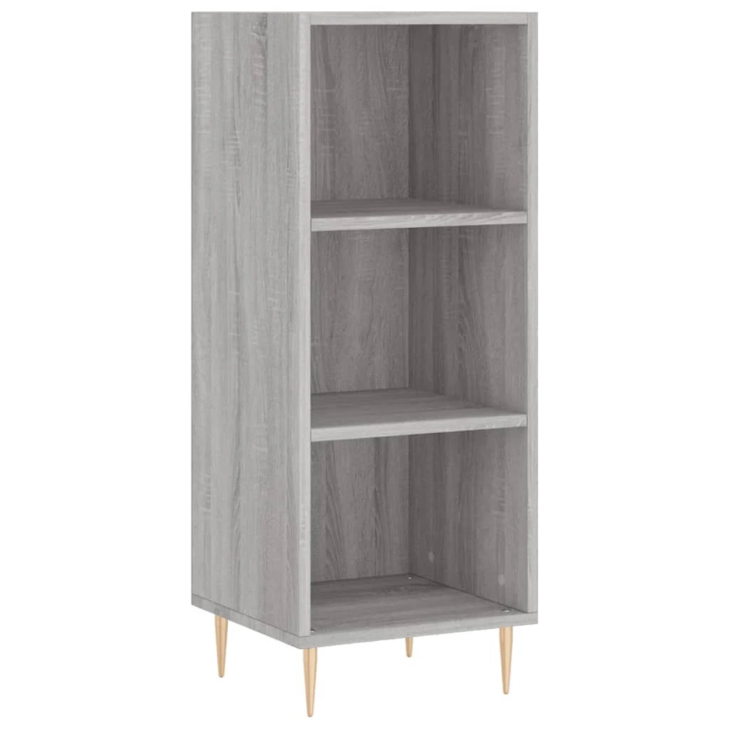 Buffet credenza cassettiera armadio mobile contenitore organizer cucina soggiorno salotto rovere Sonoma alto 34,5 x 34 x 180 cm legno ingegnerizzato grigio 02_0035342