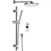 Set doccia cromato con kit e deviatore - serie fusion