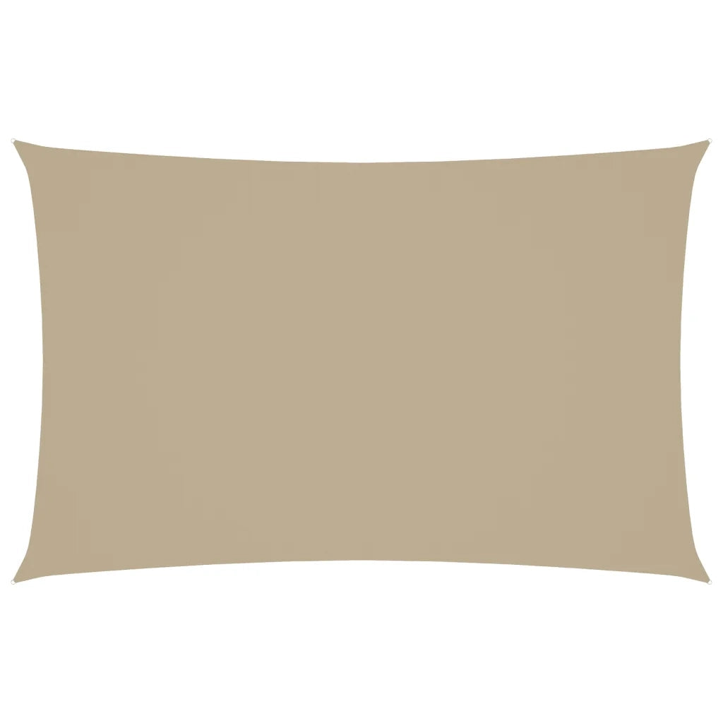 Parasole a Vela Oxford Rettangolare 2,5x5 m Beige