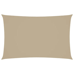 Parasole a Vela Oxford Rettangolare 2,5x5 m Beige