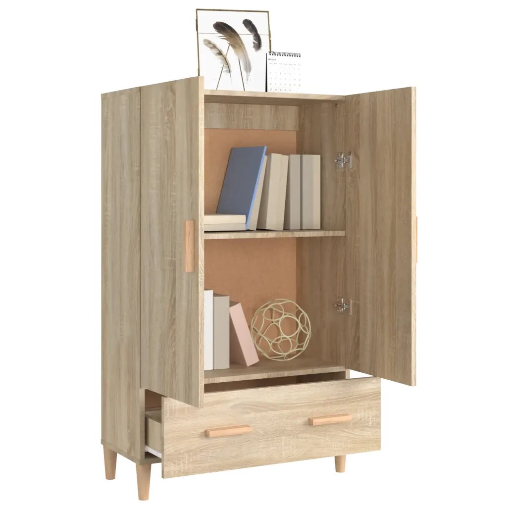 Credenza Rovere Sonoma 70x31x115 cm in Legno Multistrato cod mxl 18691