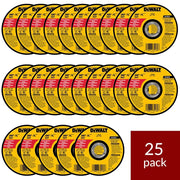 DeWALT 25 Dischi disco abrasivo da taglio per smerigliatrice 115 x 1,2 x 22,2mm