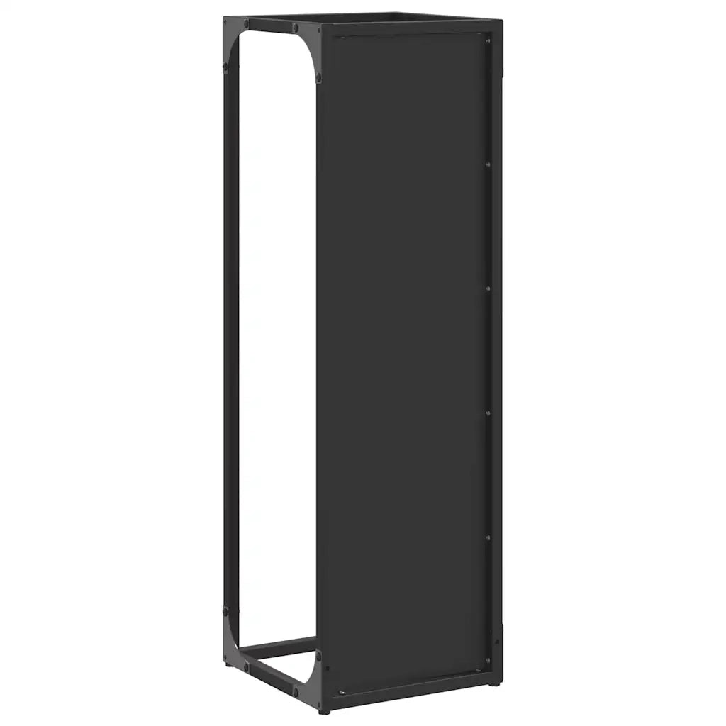 Rastrelliera per Legna da Ardere Nera 25x25x80 cm CFW2812604