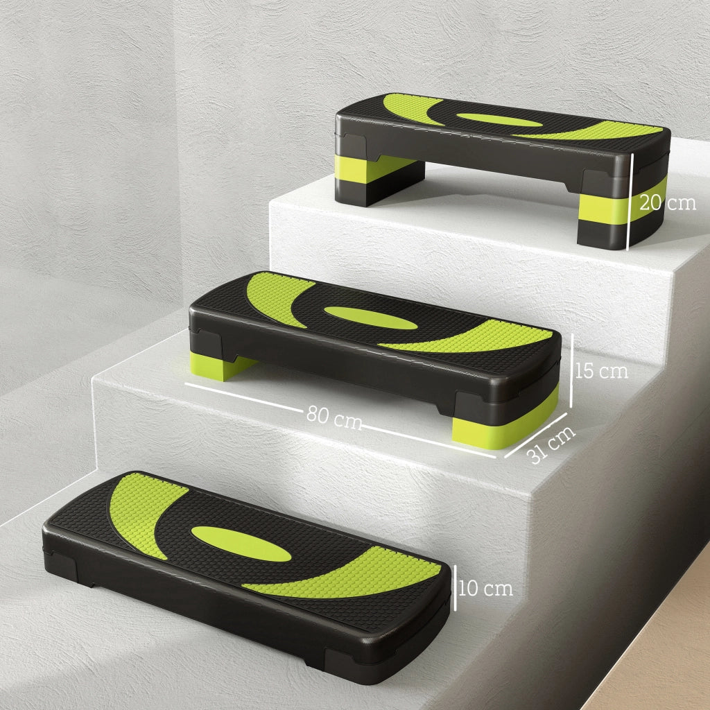 Step Aerobico ¨C zephmum ¨C Verde 80x31x10-20cm
