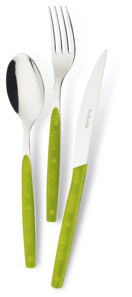 Servizio Set di Posate 24 pezzi in Acciaio Inox Eme Dream Verde 37
