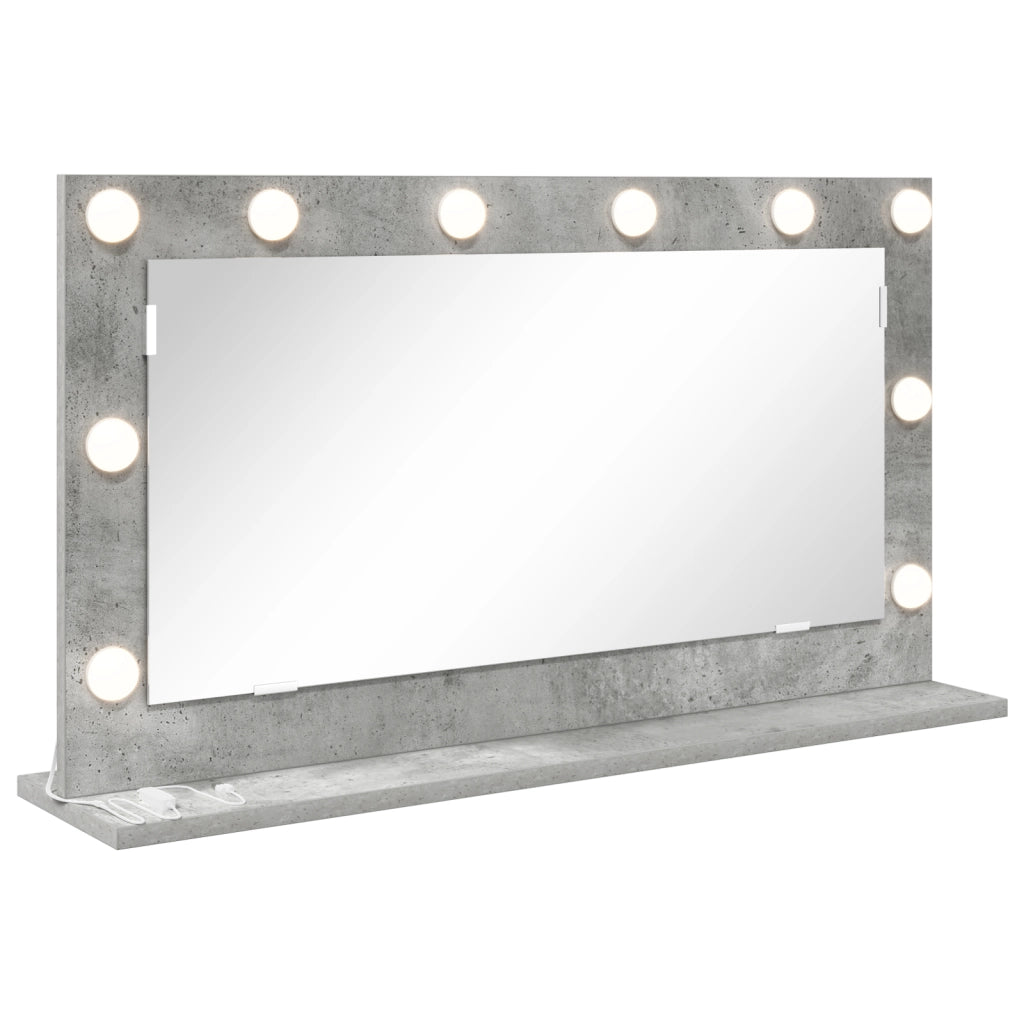 Specchio da Toeletta Grigio cemento Cemento 80 x 45 x 18 cm