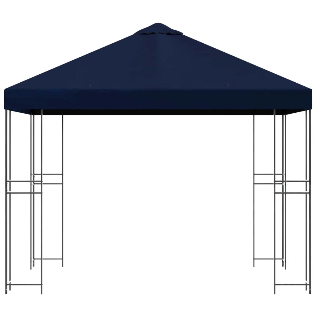 Gazebo 3 x 3 m Blu Poliestere e Acciaio 190 900331