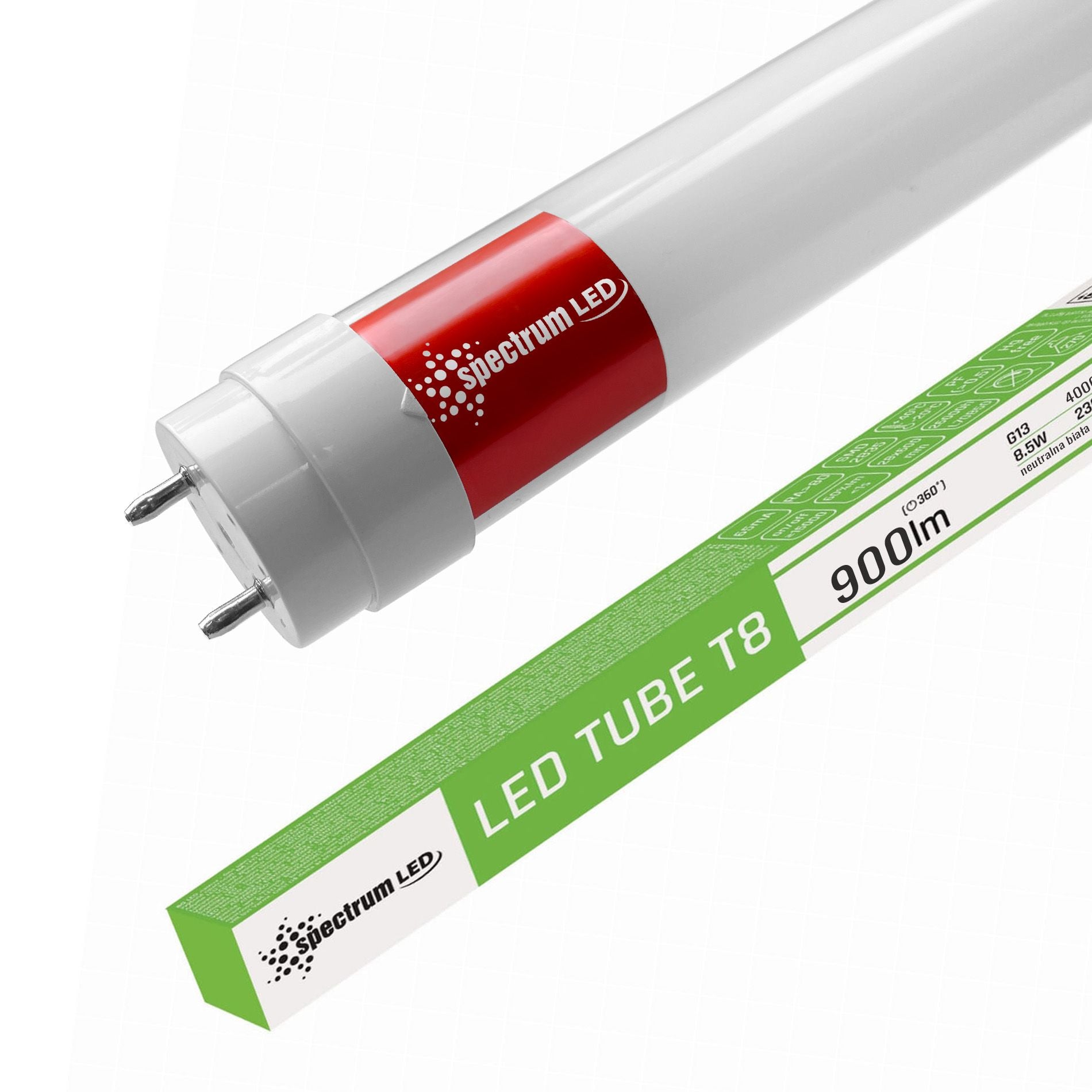 Tubo / Lampada Fluorescente A Led Neutral White 60cm T8 230v 8,5w Woj+22301