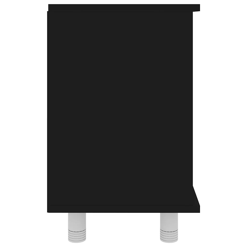 Mobile da Bagno Nero 60x32x53,5 cm in Legno Multistrato 802634