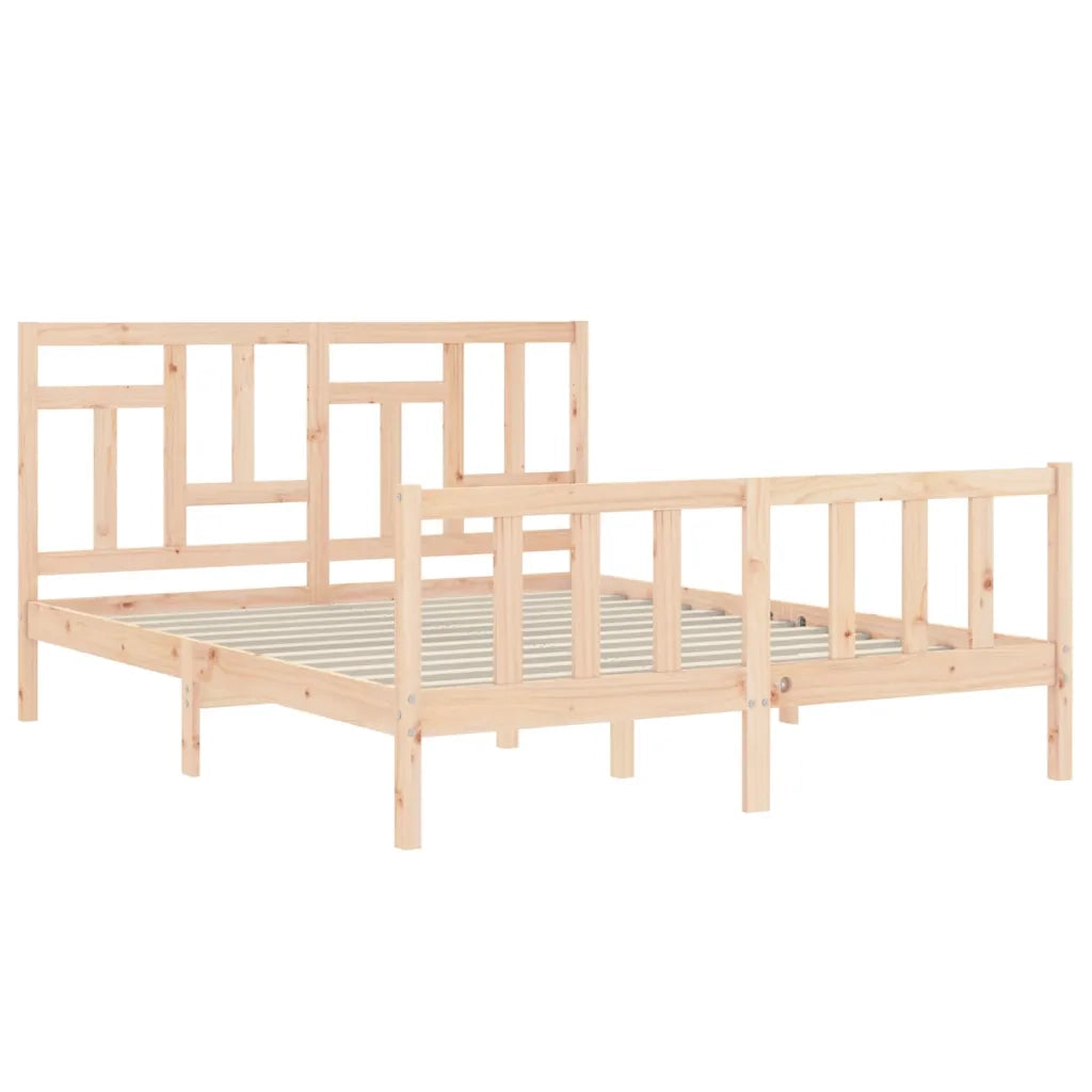 Giroletto senza Materasso 160x200 cm in Legno Massello di Pino 3193151