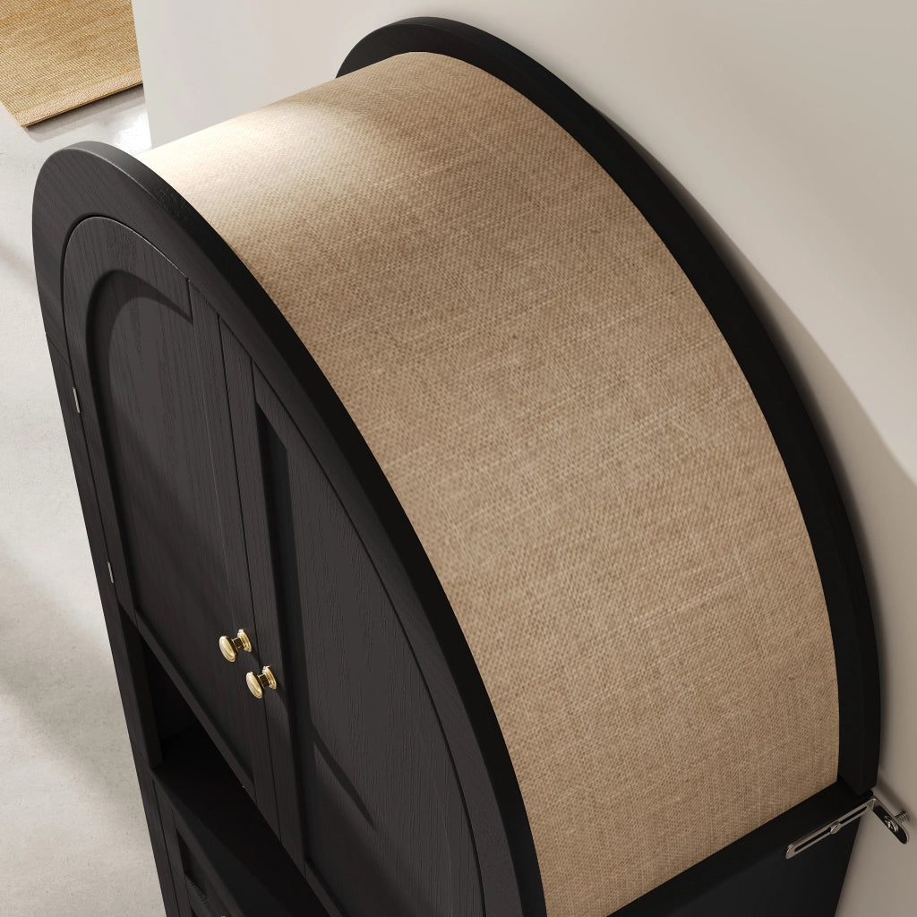 Credenza con cassetti in MDF nero