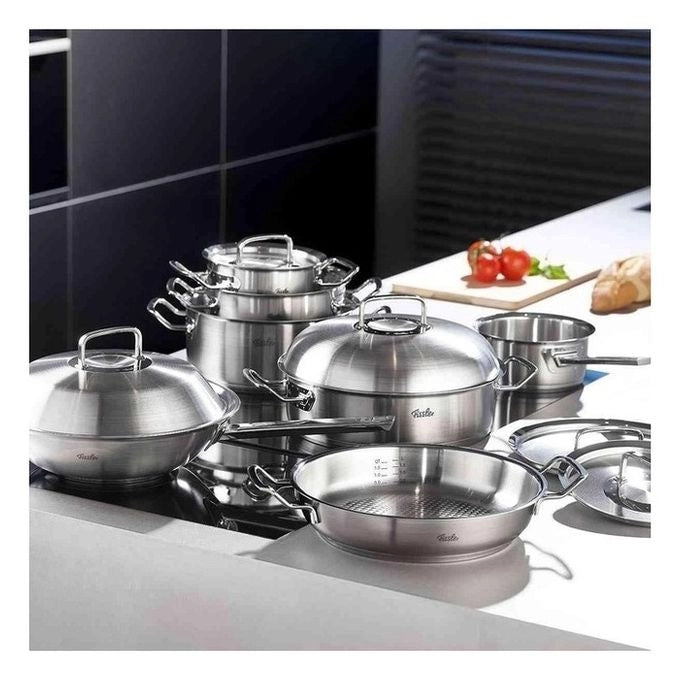 Fissler 084-888-30-000/0 padella Wok/padella per cottura al salto Rotondo